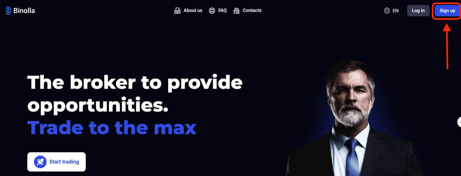 Binolla سائن اپ: کس طرح رجسٹرنگ اور ٹریڈنگ اکاؤنٹ کو کھولیں